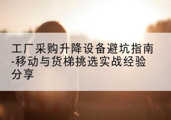 临沂移动式升降机怎么选-工厂采购升降设备避坑指南-移动与货梯挑选实战经验分享